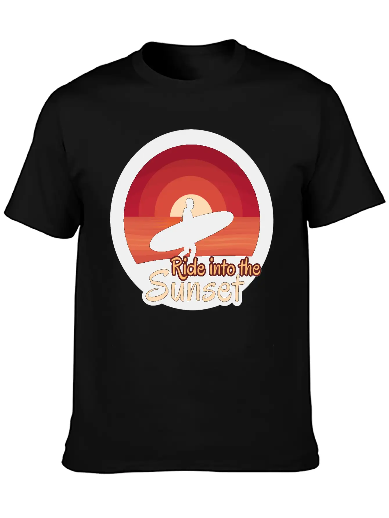 Ride Into The Sunset Stylish Everyday T-Shirt – Unisex Basic Cotton Tee
