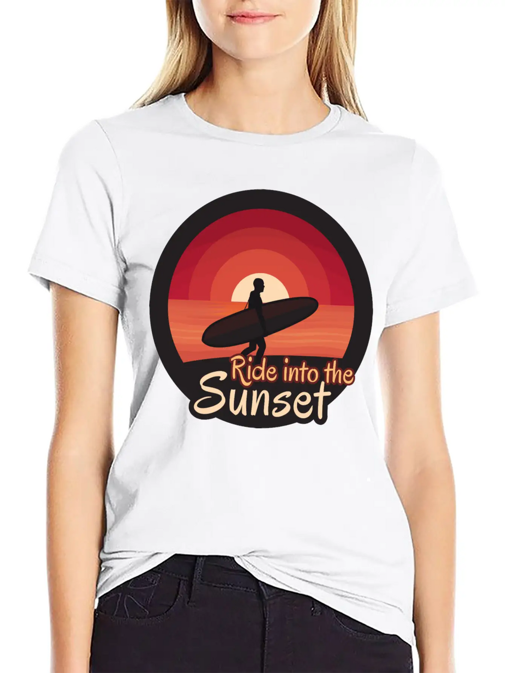 Ride Into The Sunset Stylish Everyday T-Shirt – Unisex Basic Cotton Tee