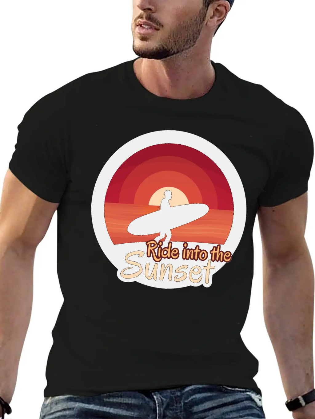 Ride Into The Sunset Stylish Everyday T-Shirt – Unisex Basic Cotton Tee