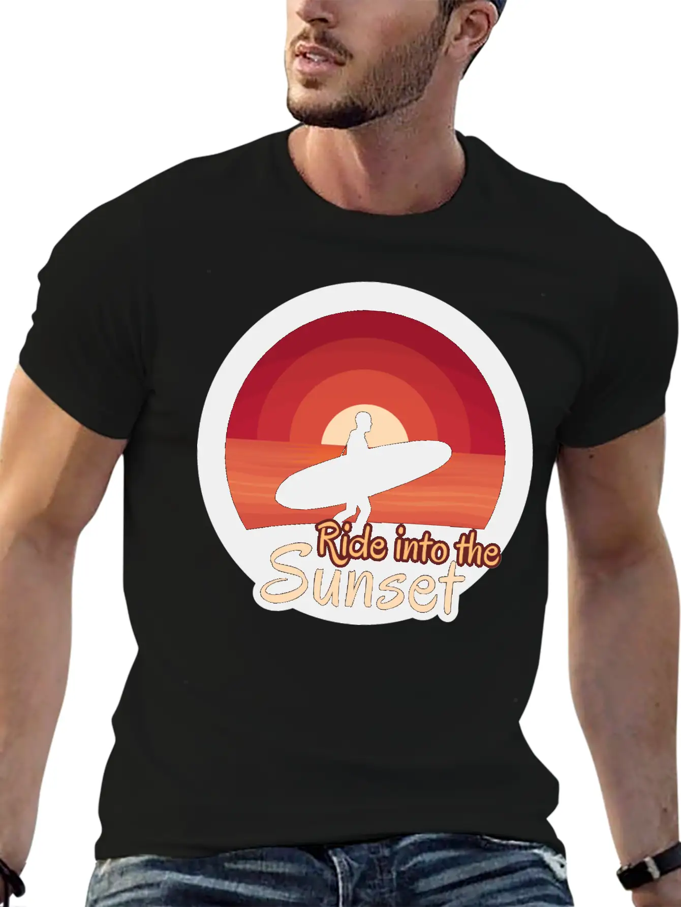Ride Into The Sunset Stylish Everyday T-Shirt – Unisex Basic Cotton Tee