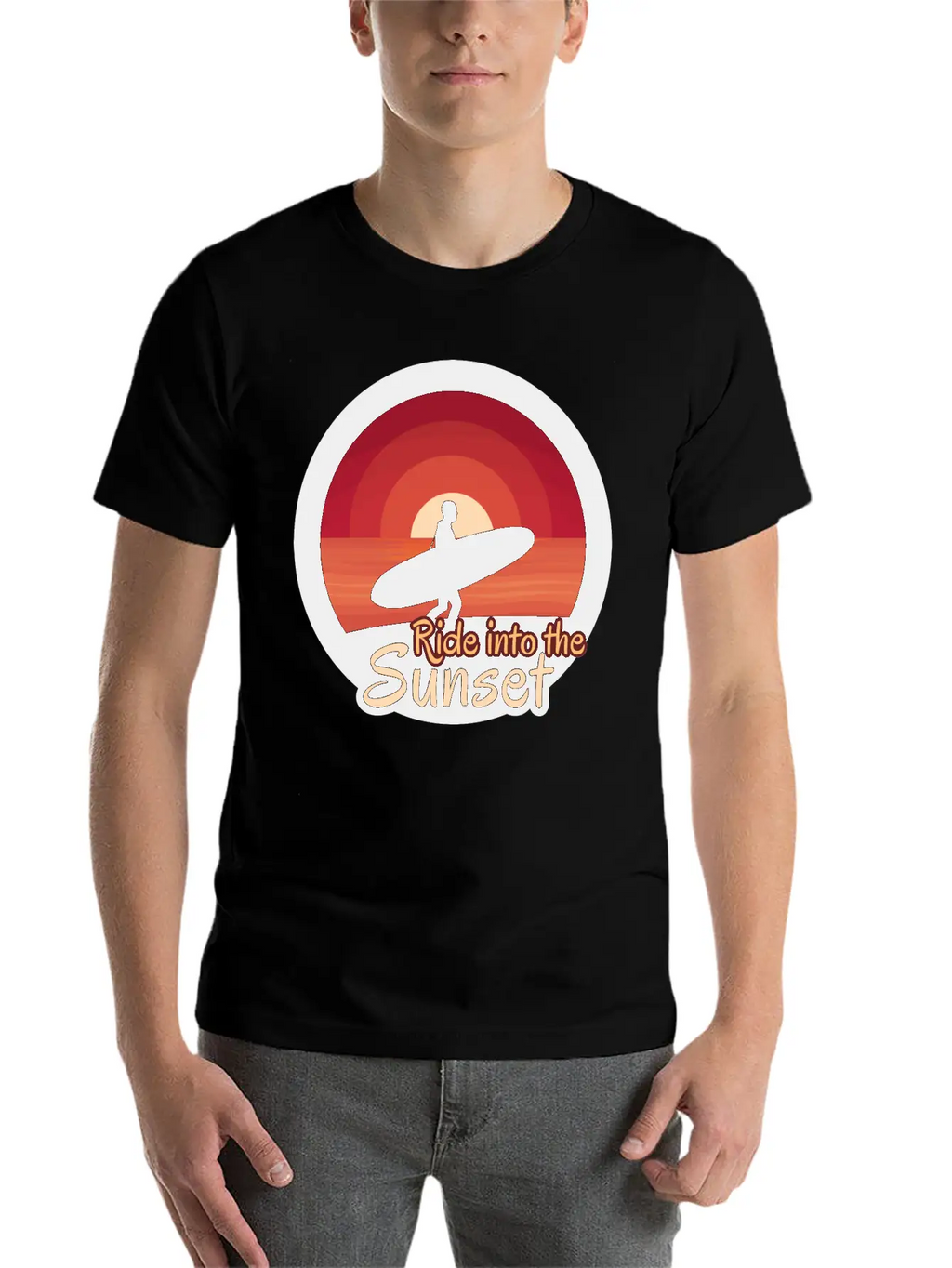 Ride Into The Sunset Stylish Everyday T-Shirt – Unisex Basic Cotton Tee