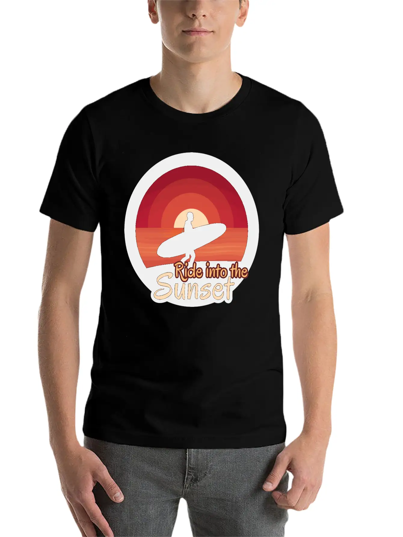 Ride Into The Sunset Stylish Everyday T-Shirt – Unisex Basic Cotton Tee