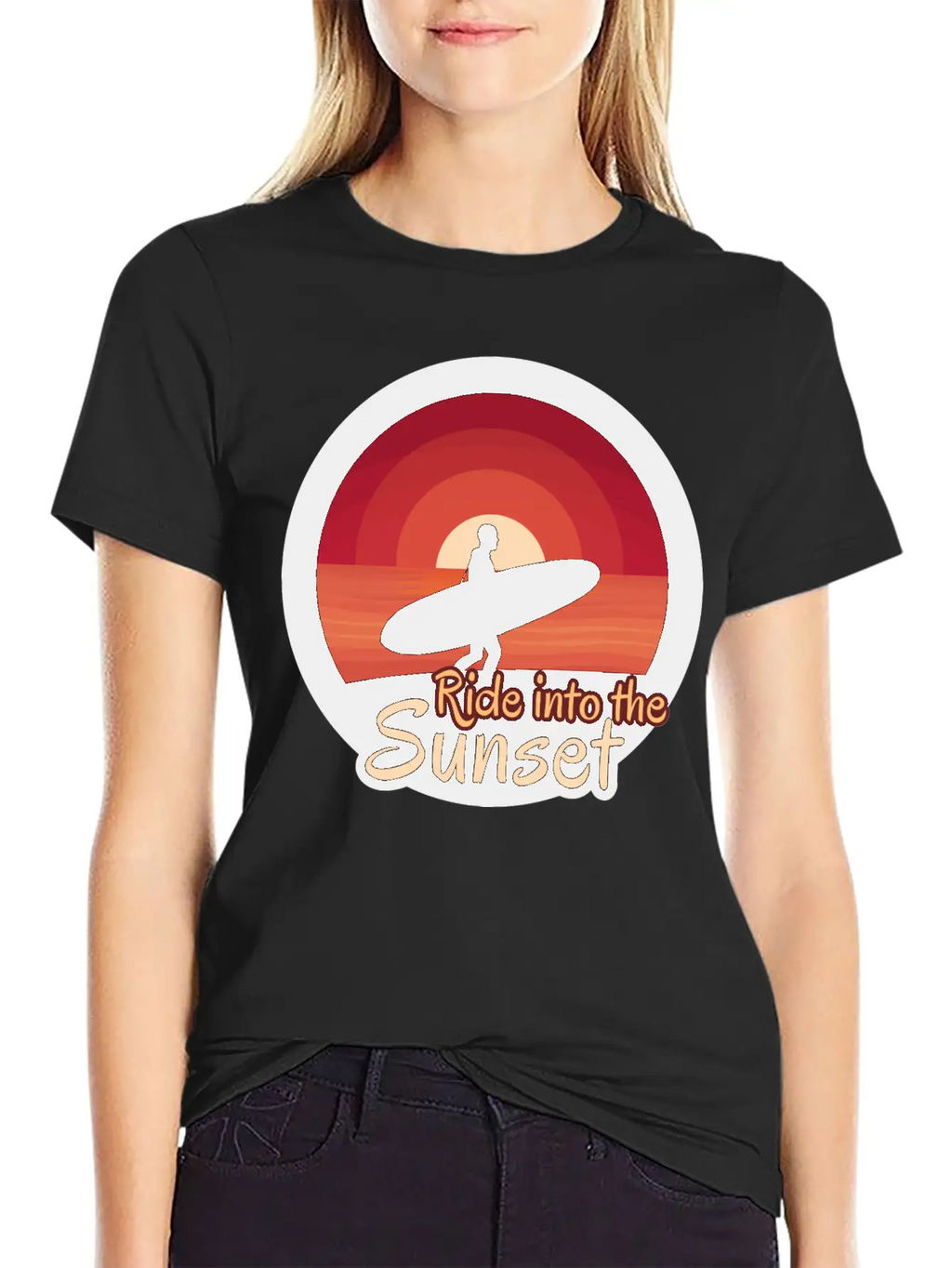 Ride Into The Sunset Stylish Everyday T-Shirt – Unisex Basic Cotton Tee