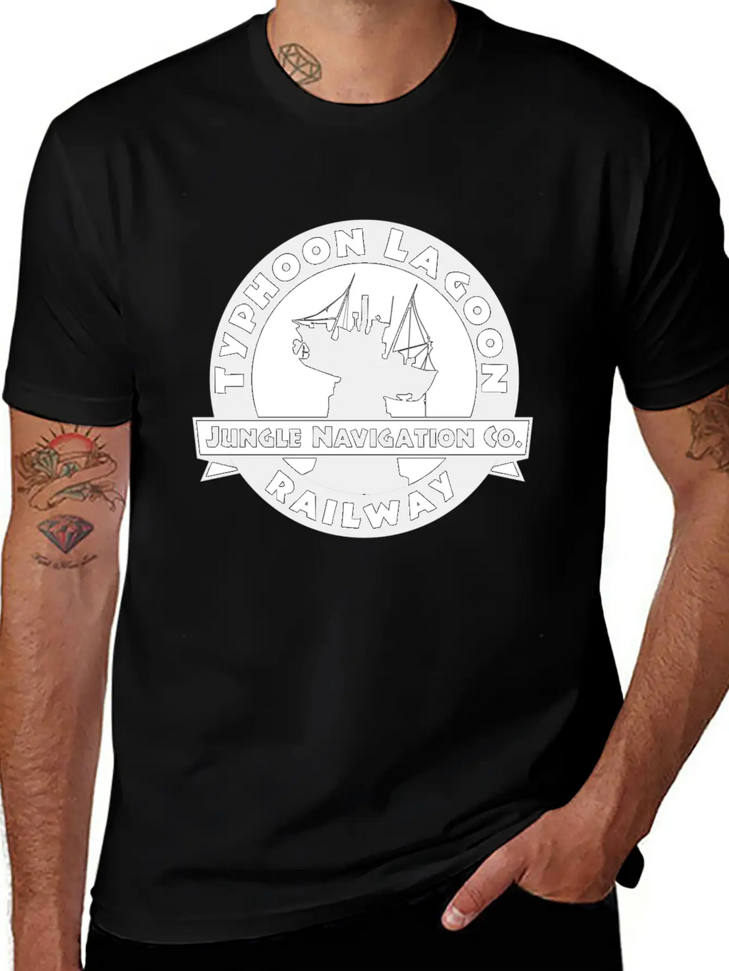 Ride The Typhoon Lagoon Railway! Essential Cotton Tee For Daily Outfits – Unisex Style