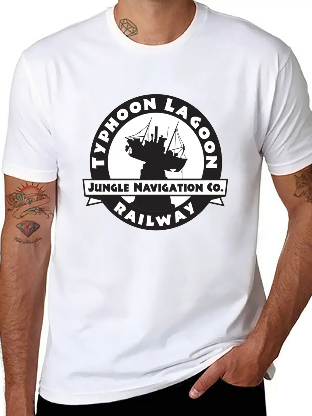 Ride The Typhoon Lagoon Railway! Essential Cotton Tee For Daily Outfits – Unisex Style