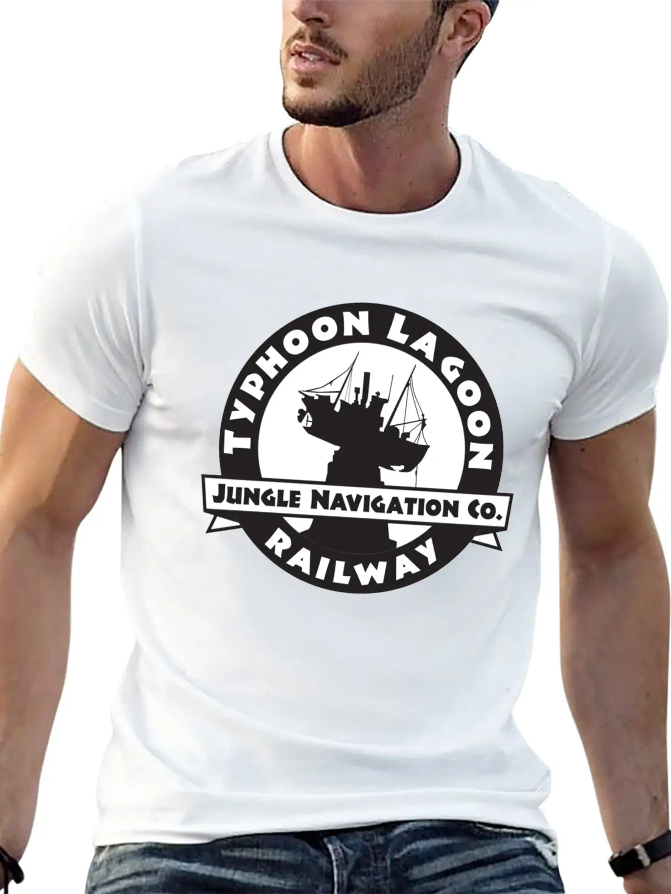 Ride The Typhoon Lagoon Railway! Essential Cotton Tee For Daily Outfits – Unisex Style