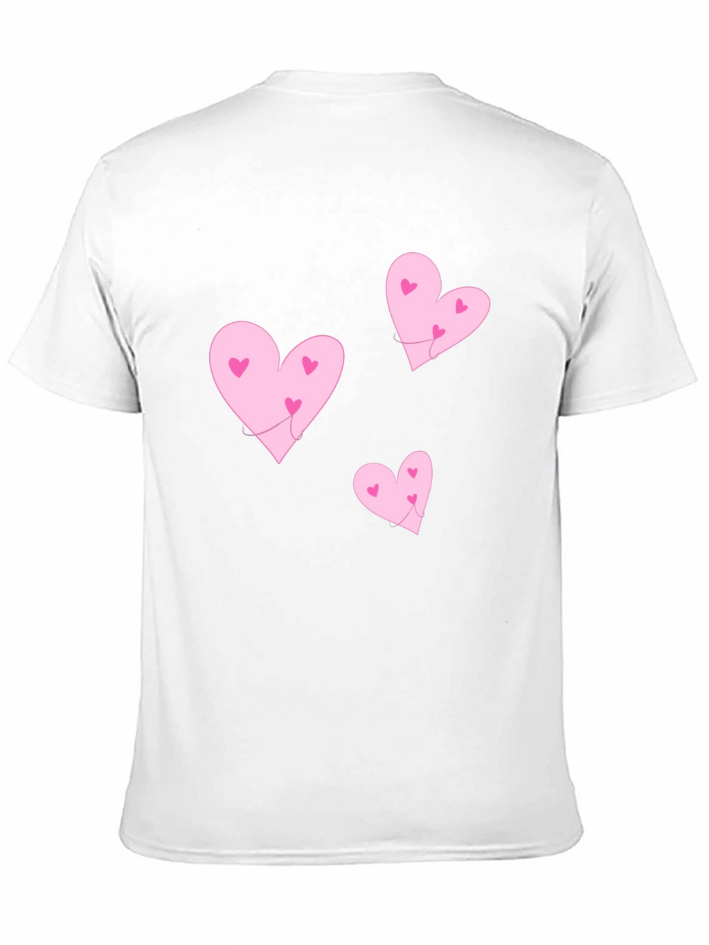 Hearts T-Shirt - Black Crew Neck