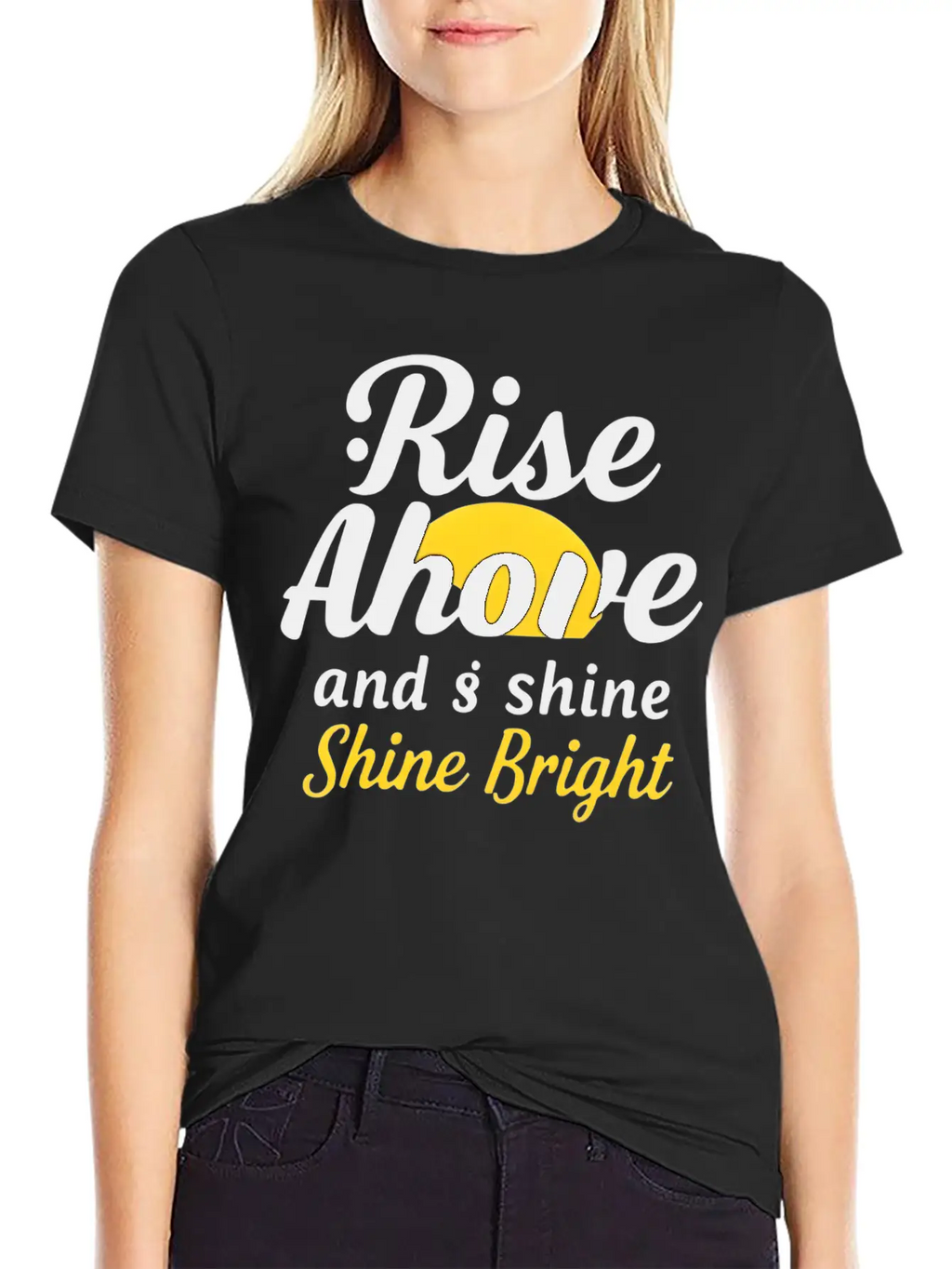 Rise And Shine: Inspirational Design Basic Graphic T-Shirt – Daily Comfort In Soft Cotton