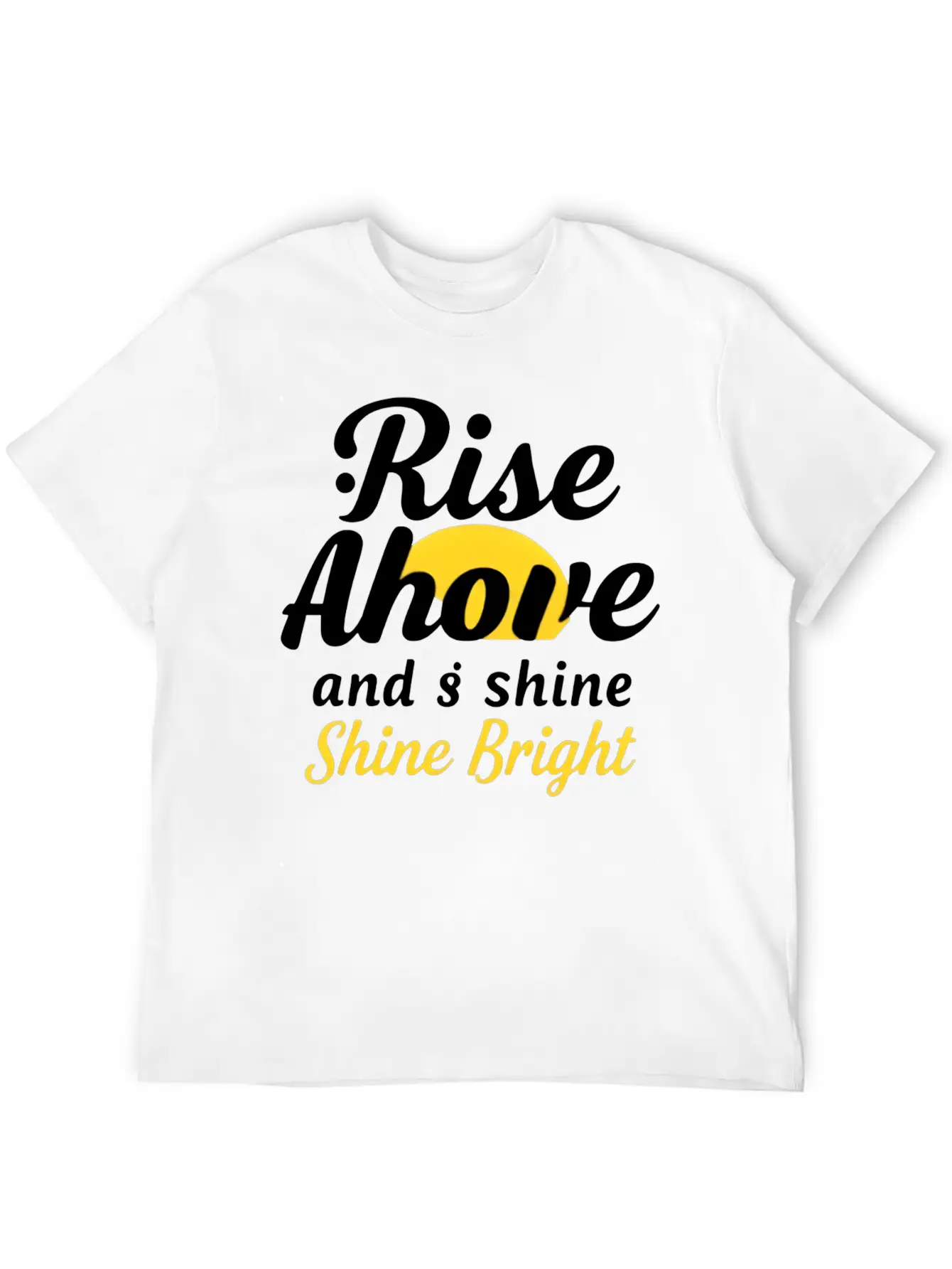 Rise And Shine: Inspirational Design Basic Graphic T-Shirt – Daily Comfort In Soft Cotton