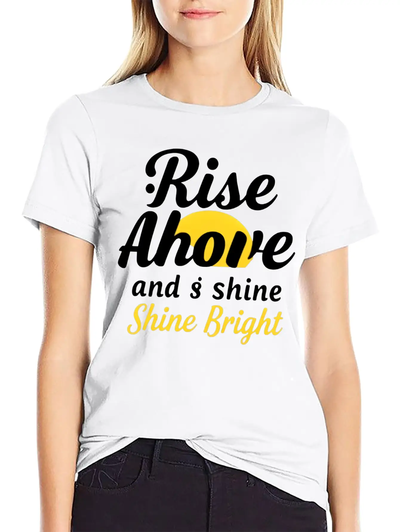 Rise And Shine: Inspirational Design Basic Graphic T-Shirt – Daily Comfort In Soft Cotton