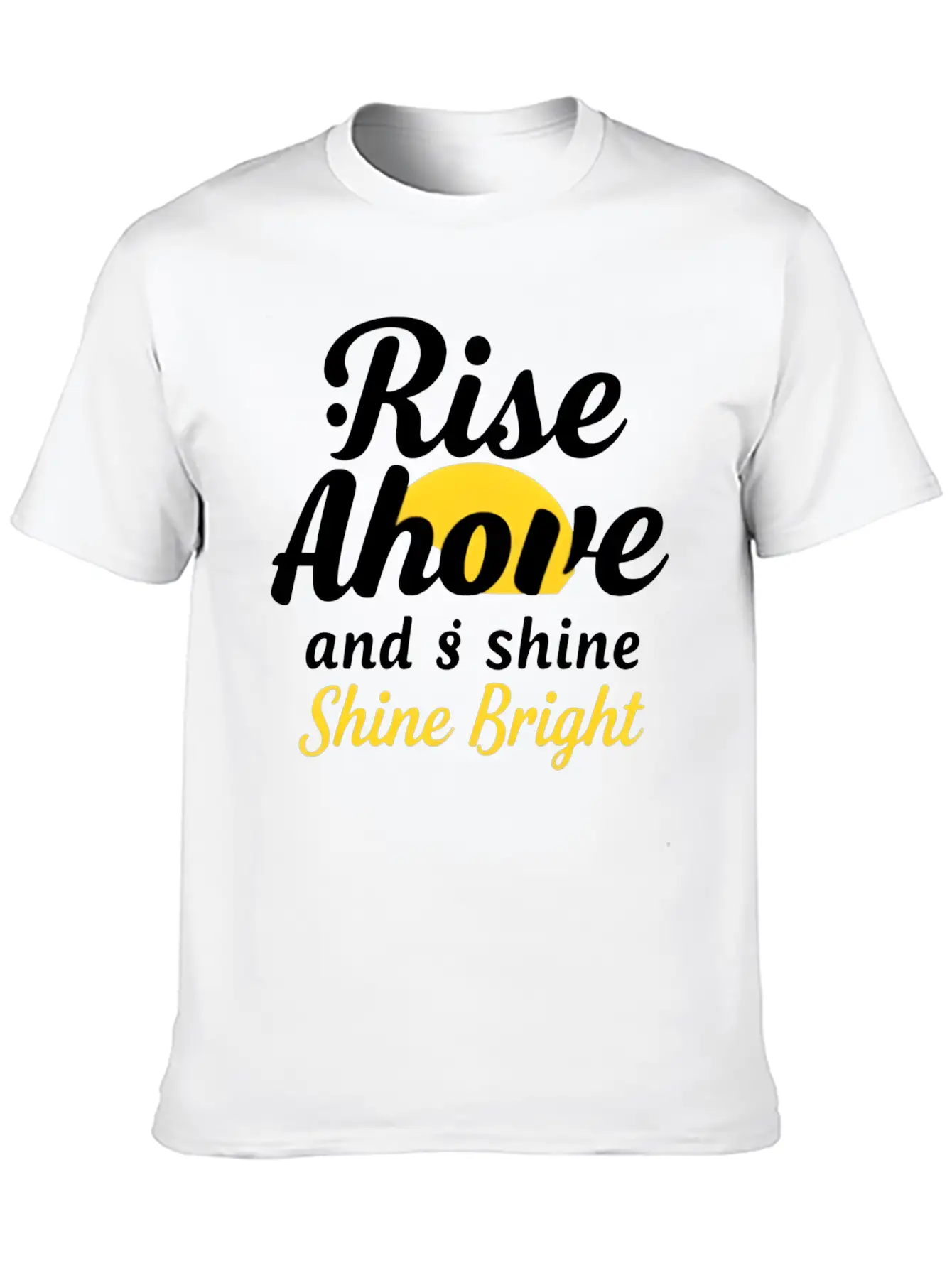 Rise And Shine: Inspirational Design Basic Graphic T-Shirt – Daily Comfort In Soft Cotton