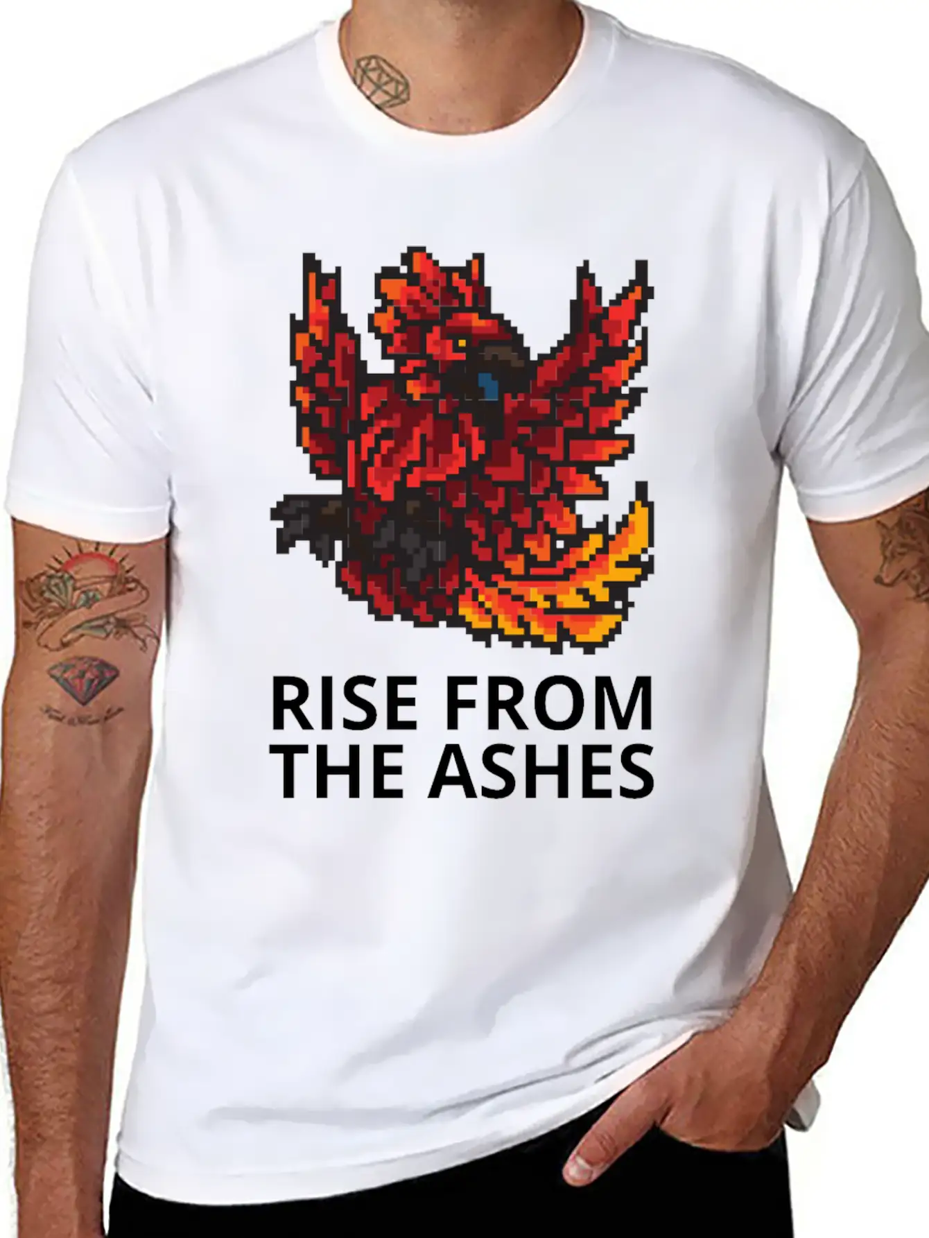Rise From The Ashes Relaxed Everyday Tee – Lightweight And Durable Cotton