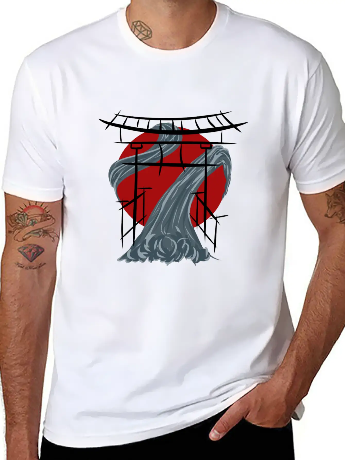 Rising Sun Basic Graphic T-Shirt – Daily Comfort In Soft Cotton