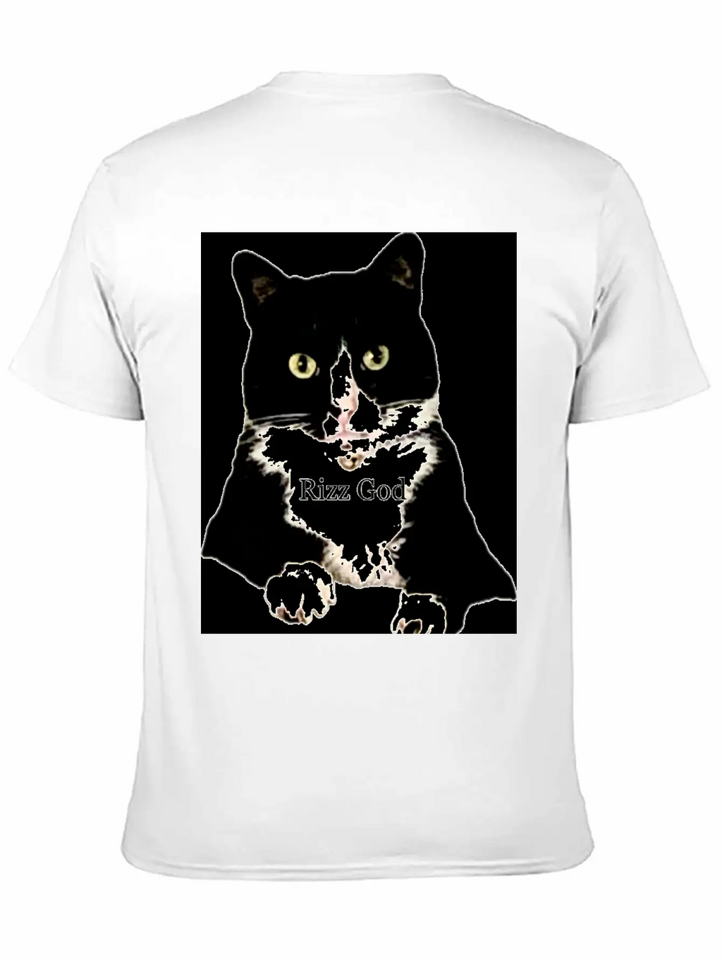 Rizz God Tuxedo Cat Basic Graphic T-Shirt – Daily Comfort In Soft Cotton