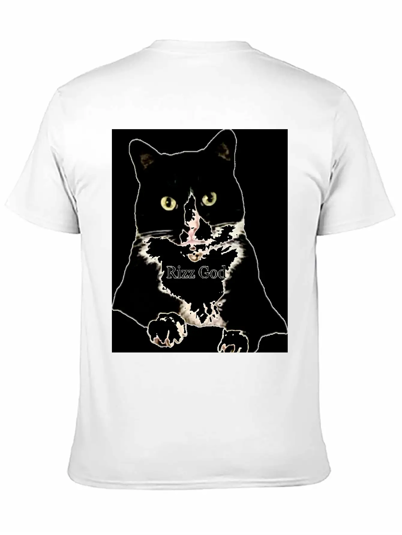 Rizz God Tuxedo Cat Basic Graphic T-Shirt – Daily Comfort In Soft Cotton