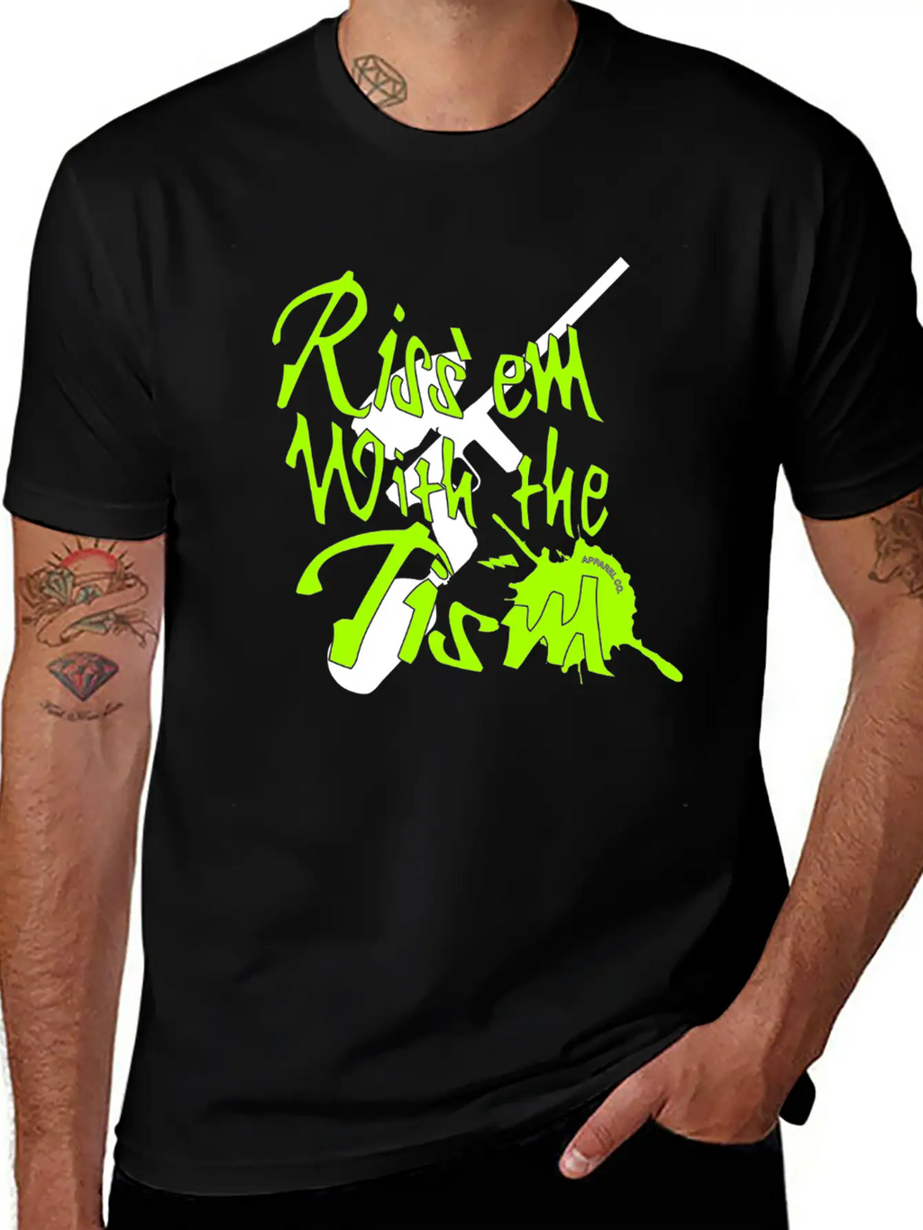 Rizz'em With The Tism, Paintball Splatter Unisex Casual T-Shirt – Clean Design For Daily Comfort