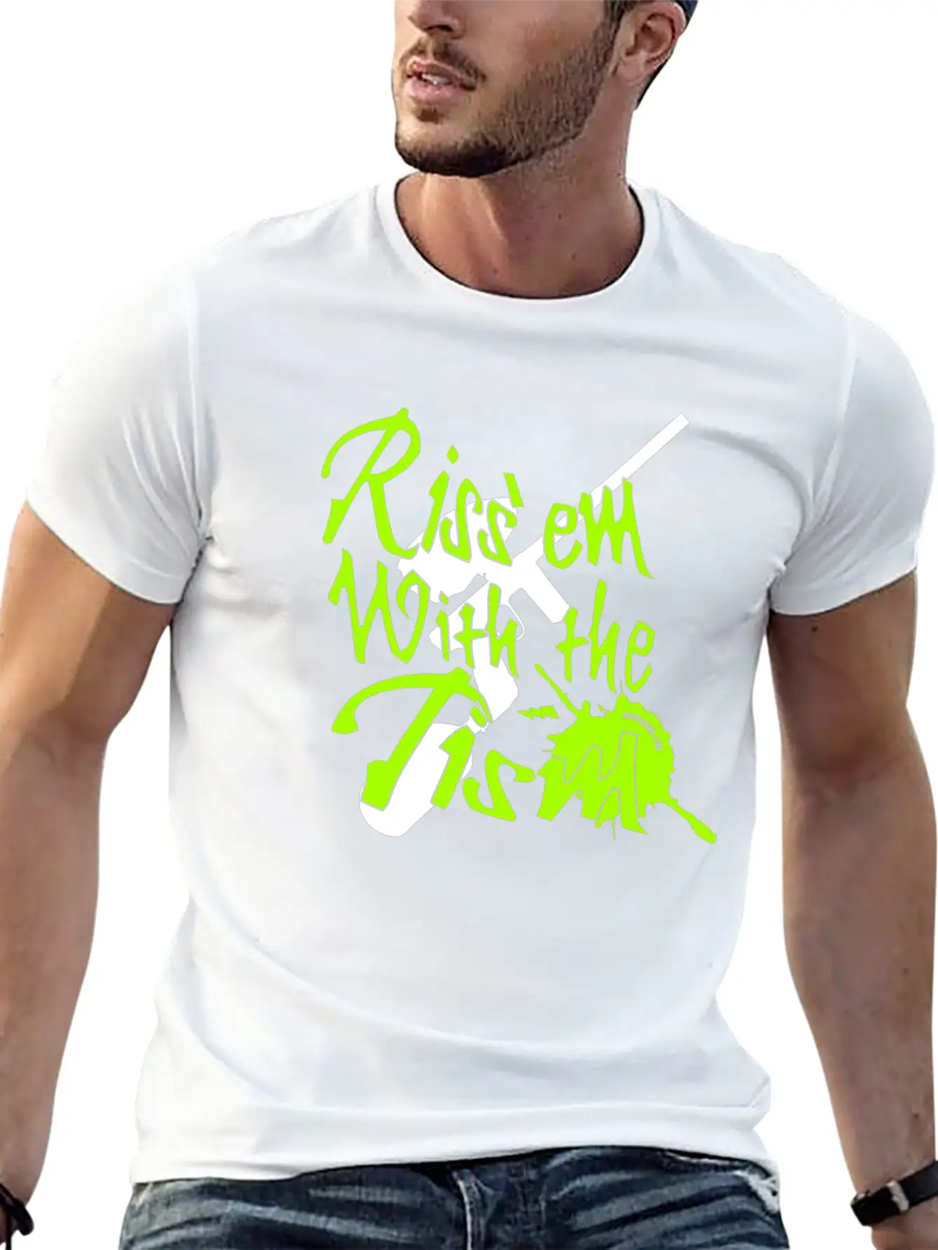 Rizz'em With The Tism, Paintball Splatter Unisex Casual T-Shirt – Clean Design For Daily Comfort