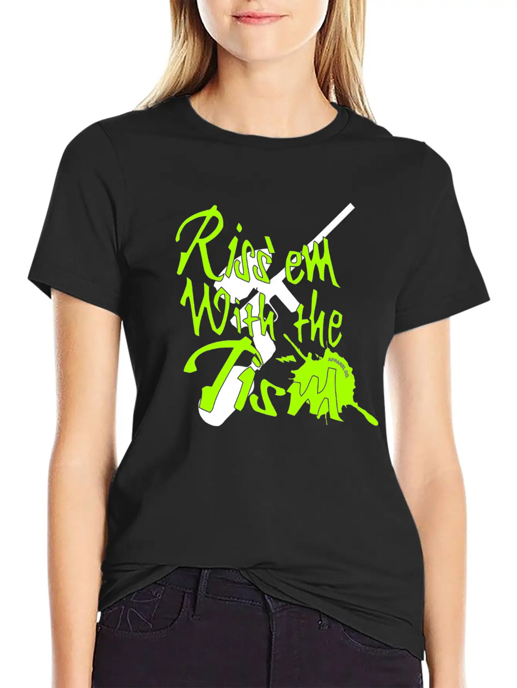 Rizz'em With The Tism, Paintball Splatter Unisex Casual T-Shirt – Clean Design For Daily Comfort