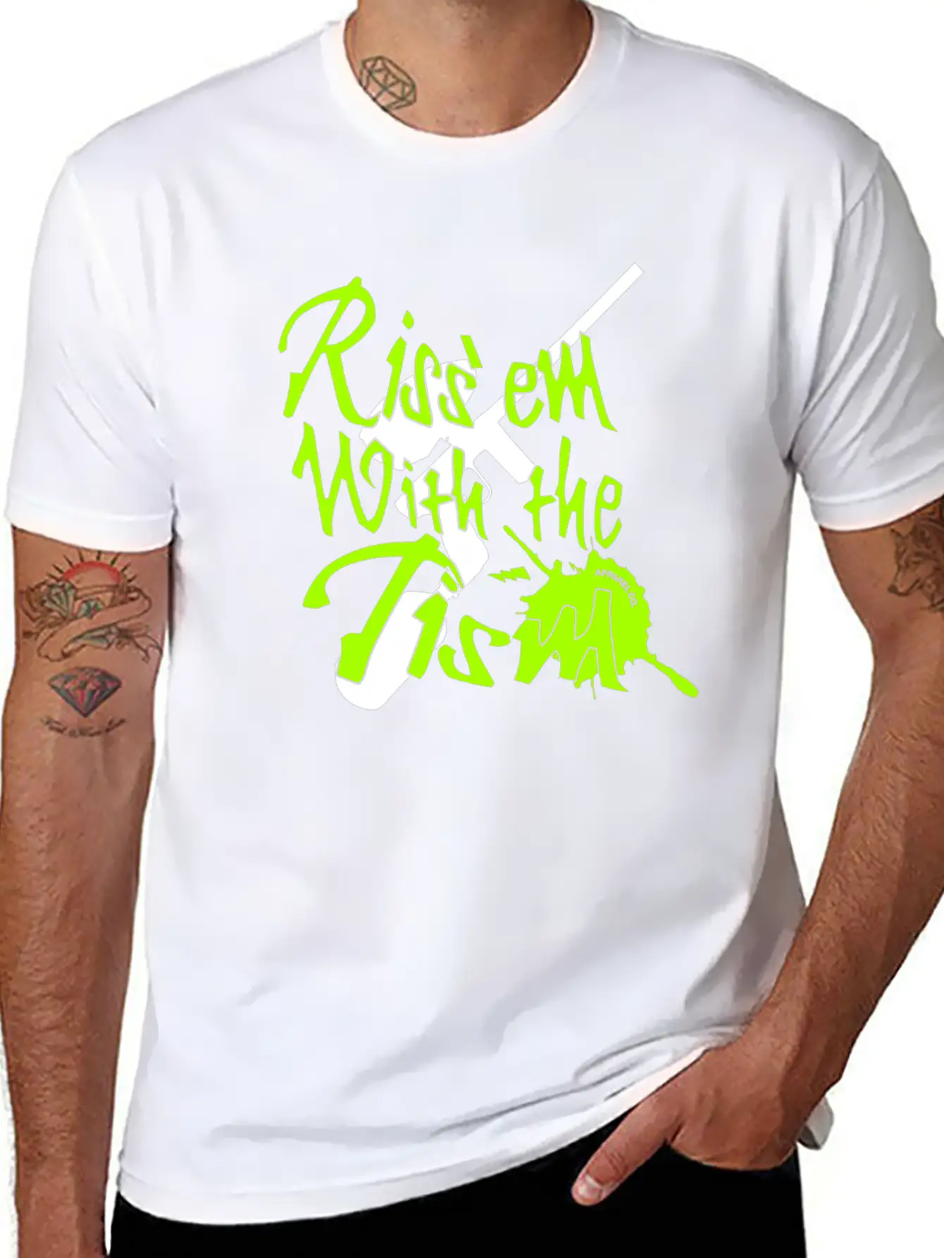 Rizz'em With The Tism, Paintball Splatter Unisex Casual T-Shirt – Clean Design For Daily Comfort