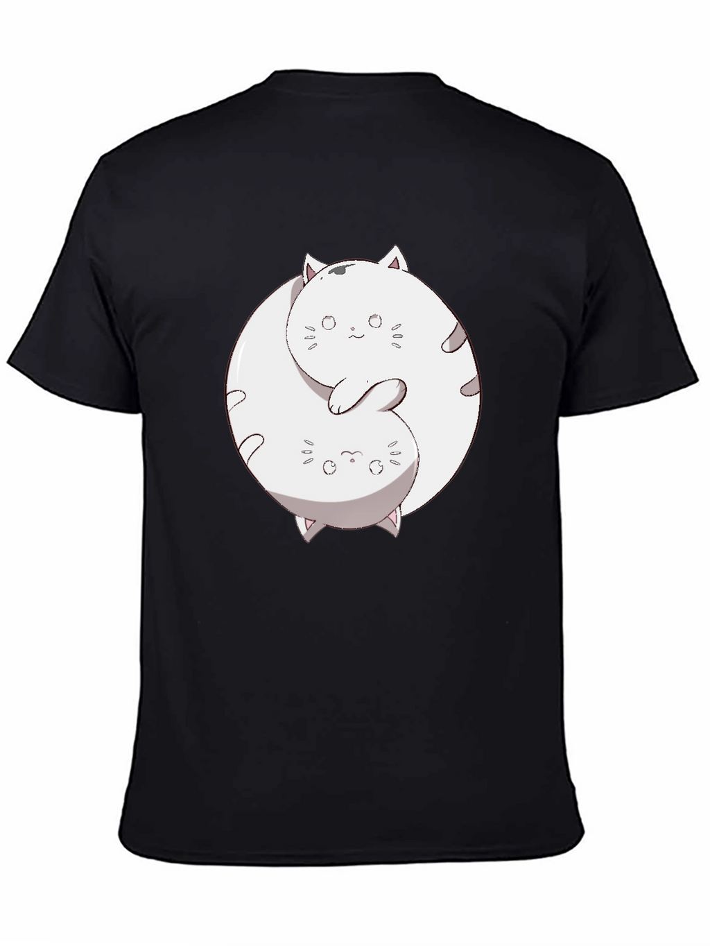 Yin Yang Cats Graphic T-Shirt