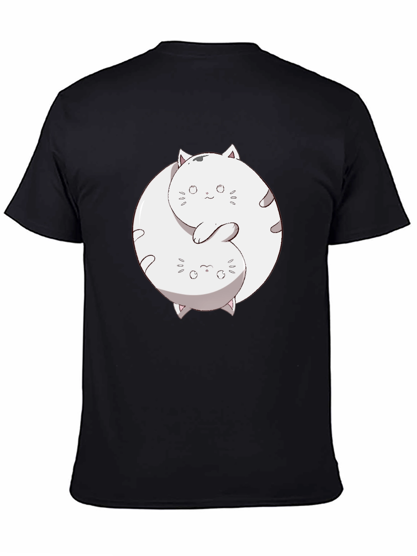 Yin Yang Cats Graphic T-Shirt