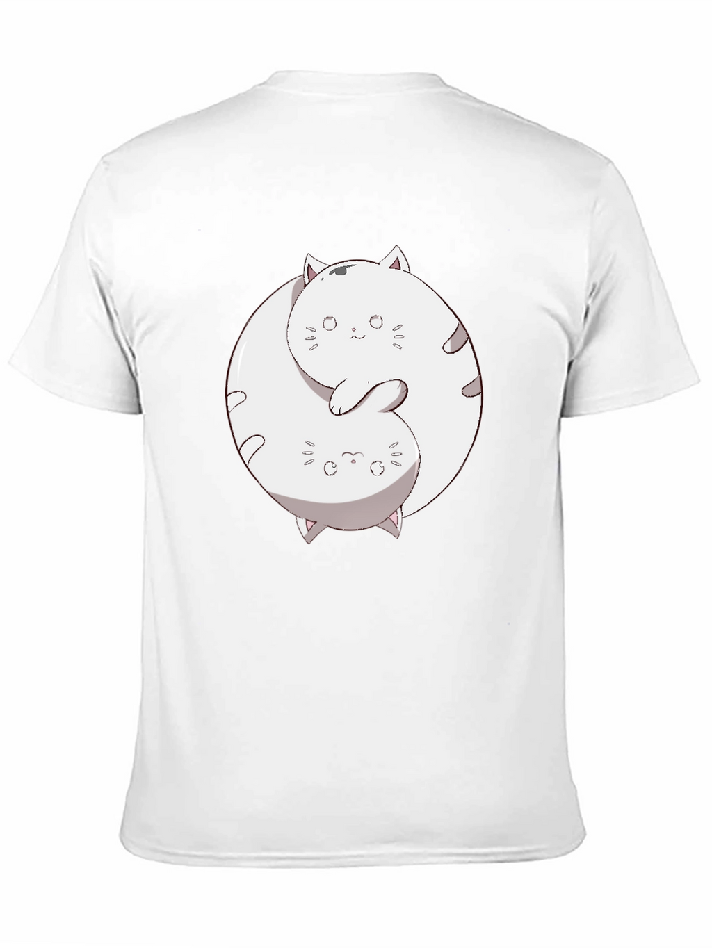 Yin Yang Cats Graphic T-Shirt