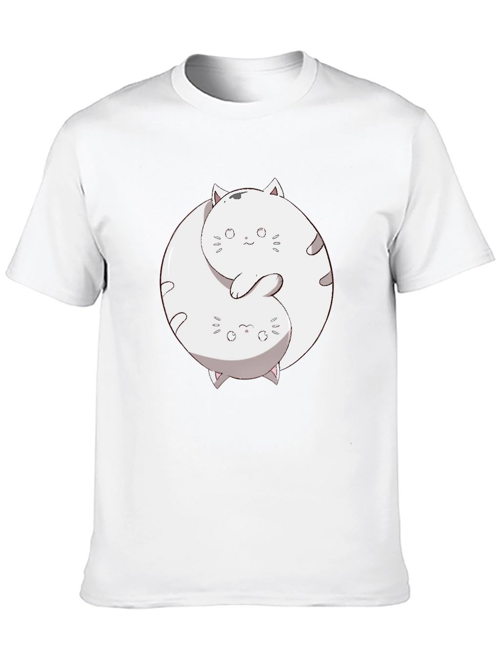 Yin Yang Cats Graphic T-Shirt