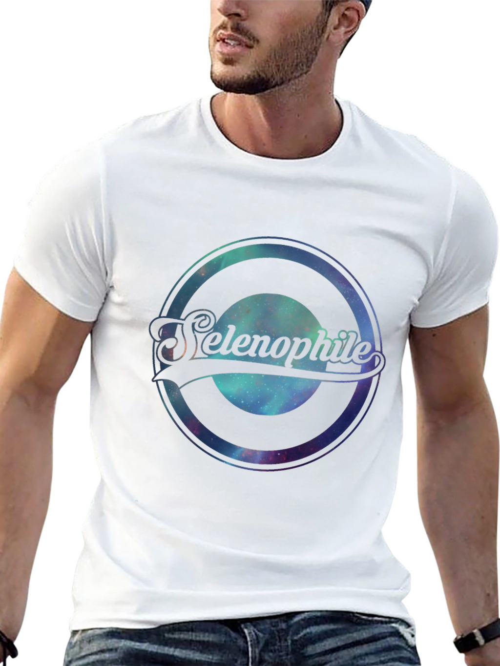 Selenophile Graphic Tee - Black Cotton Comfort
