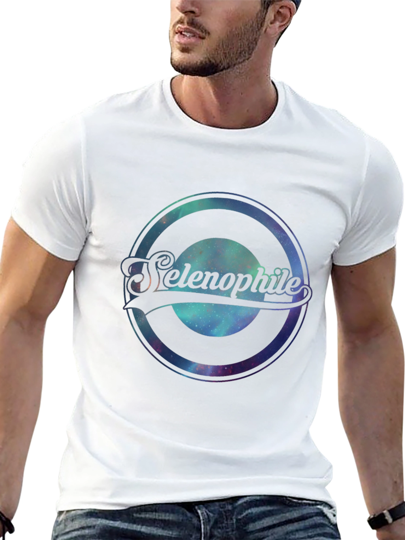 Selenophile Graphic Tee - Black Cotton Comfort