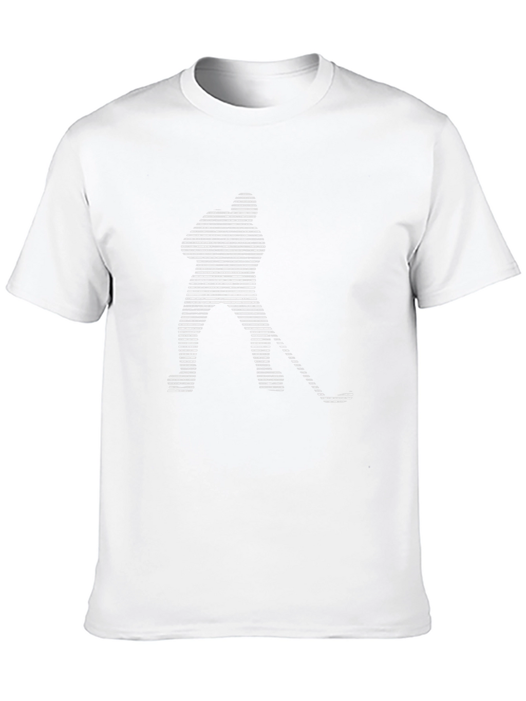 Hockey Player Graphic Black T-Shirt