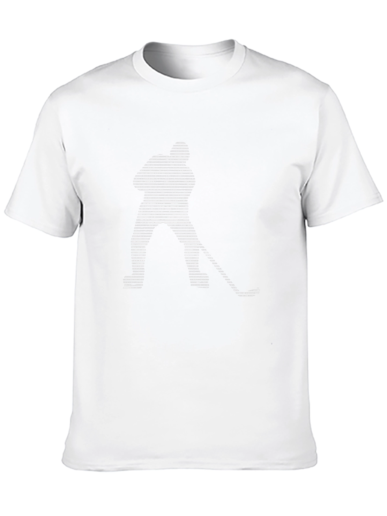 Hockey Player Graphic Black T-Shirt