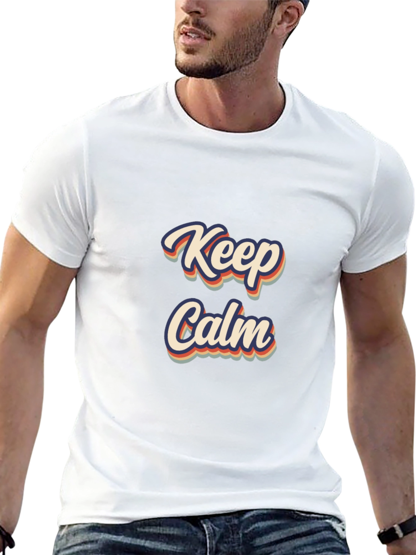 Keep Calm Retro T-Shirt - Stylish Comfort
