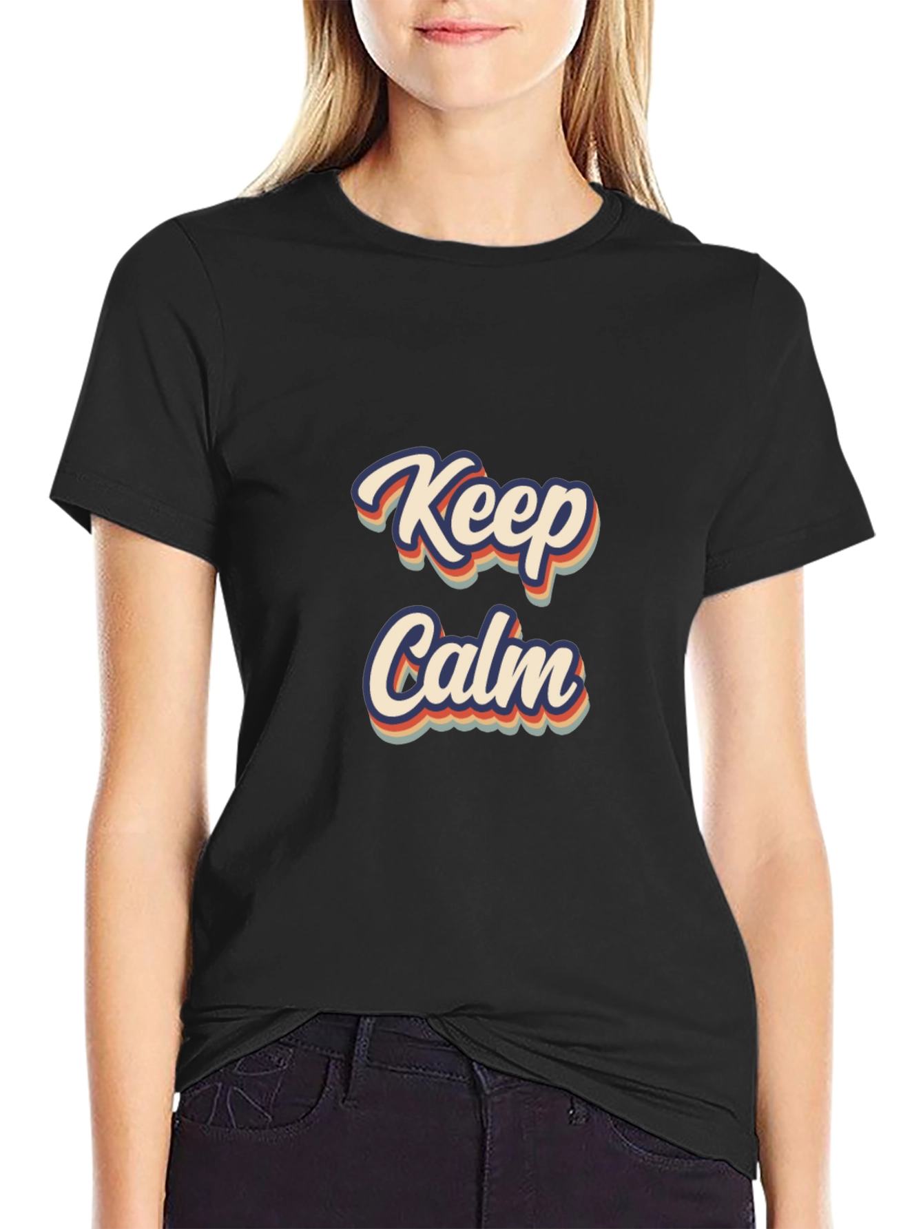 Keep Calm Retro T-Shirt - Stylish Comfort