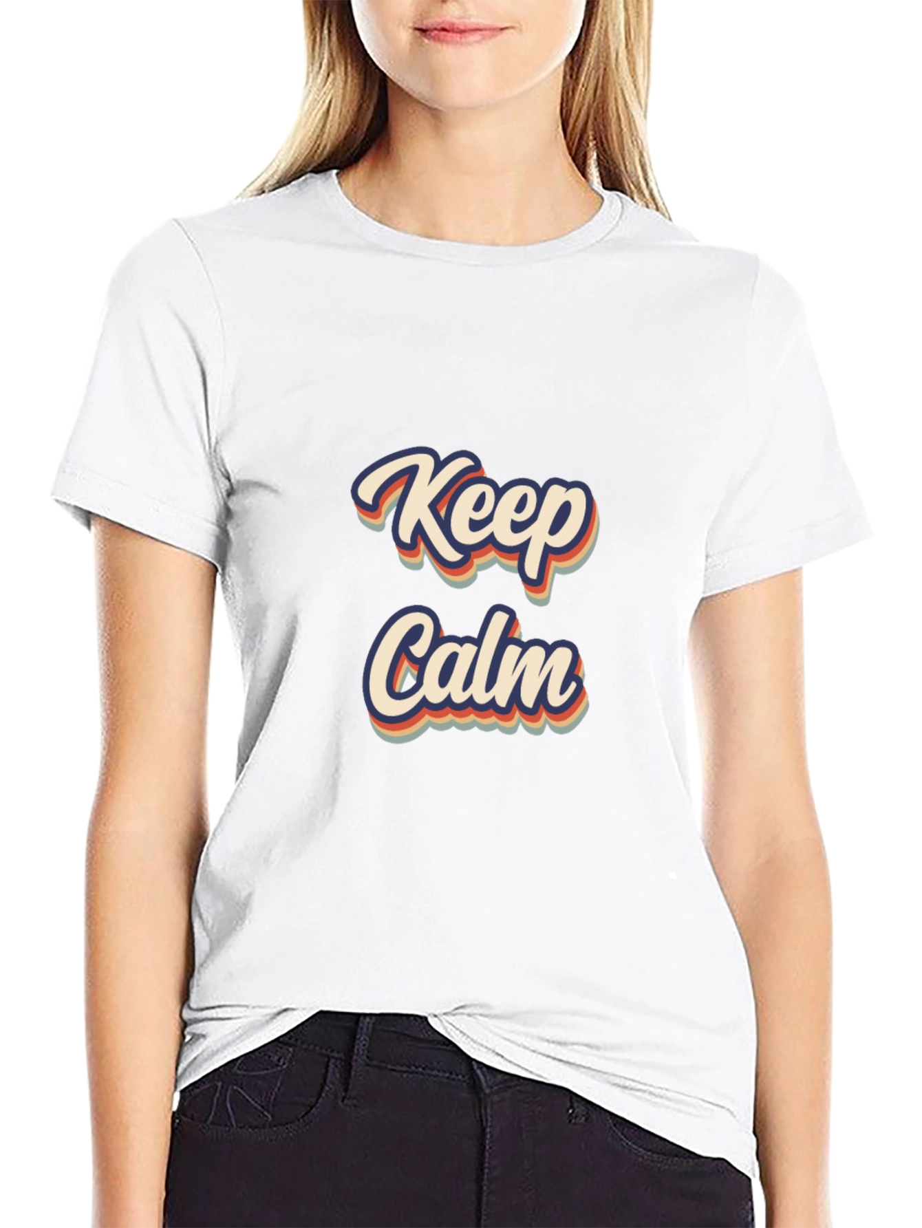 Keep Calm Retro T-Shirt - Stylish Comfort