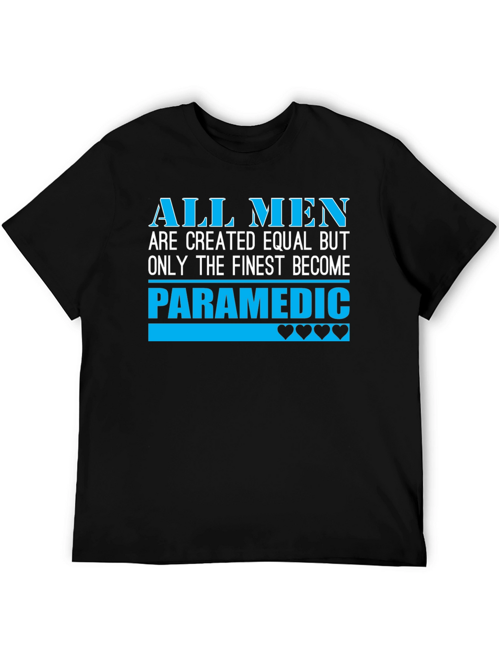 Finest Paramedic Mens Black T-Shirt