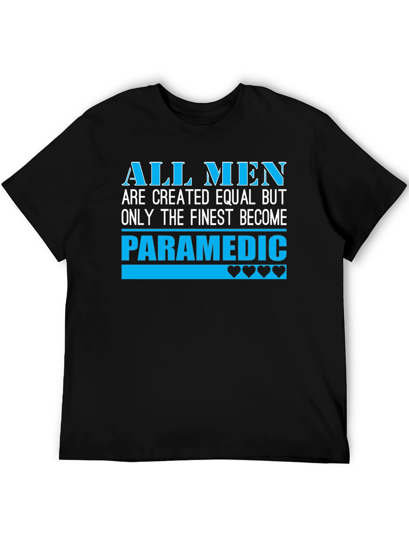 Finest Paramedic Mens Black T-Shirt