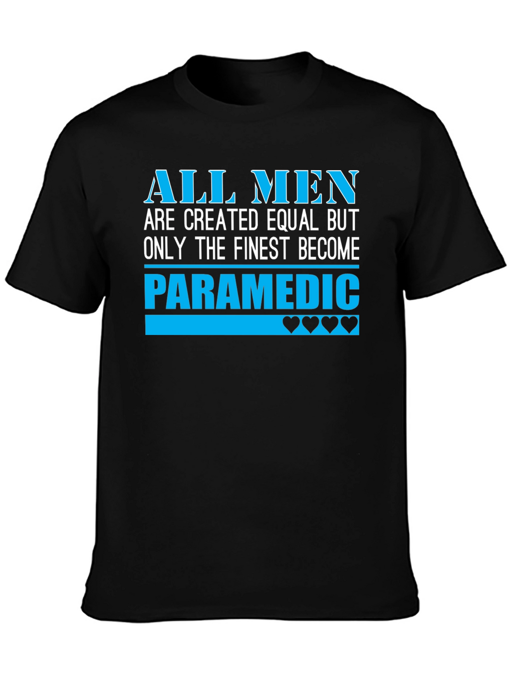 Finest Paramedic Mens Black T-Shirt