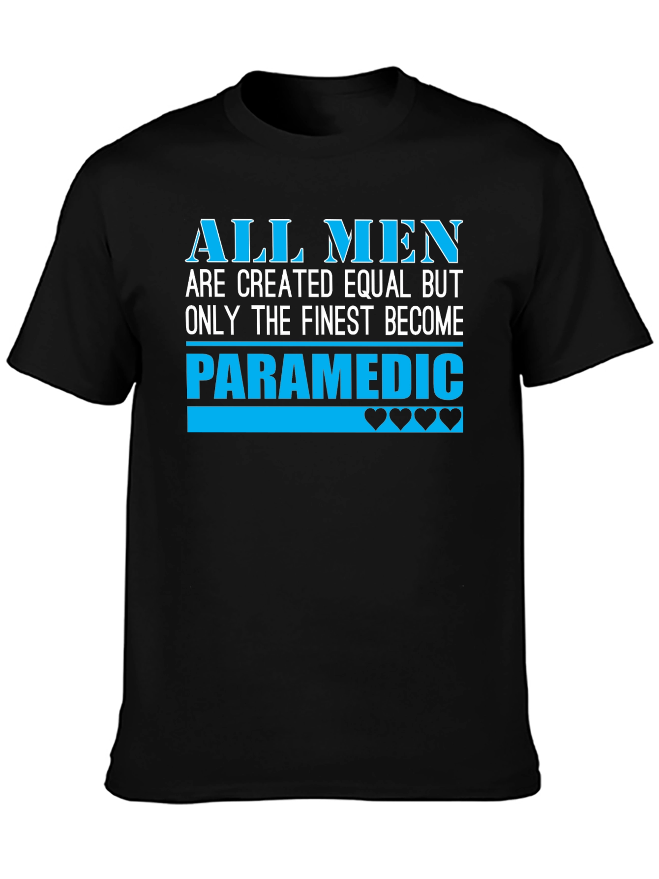 Finest Paramedic Mens Black T-Shirt