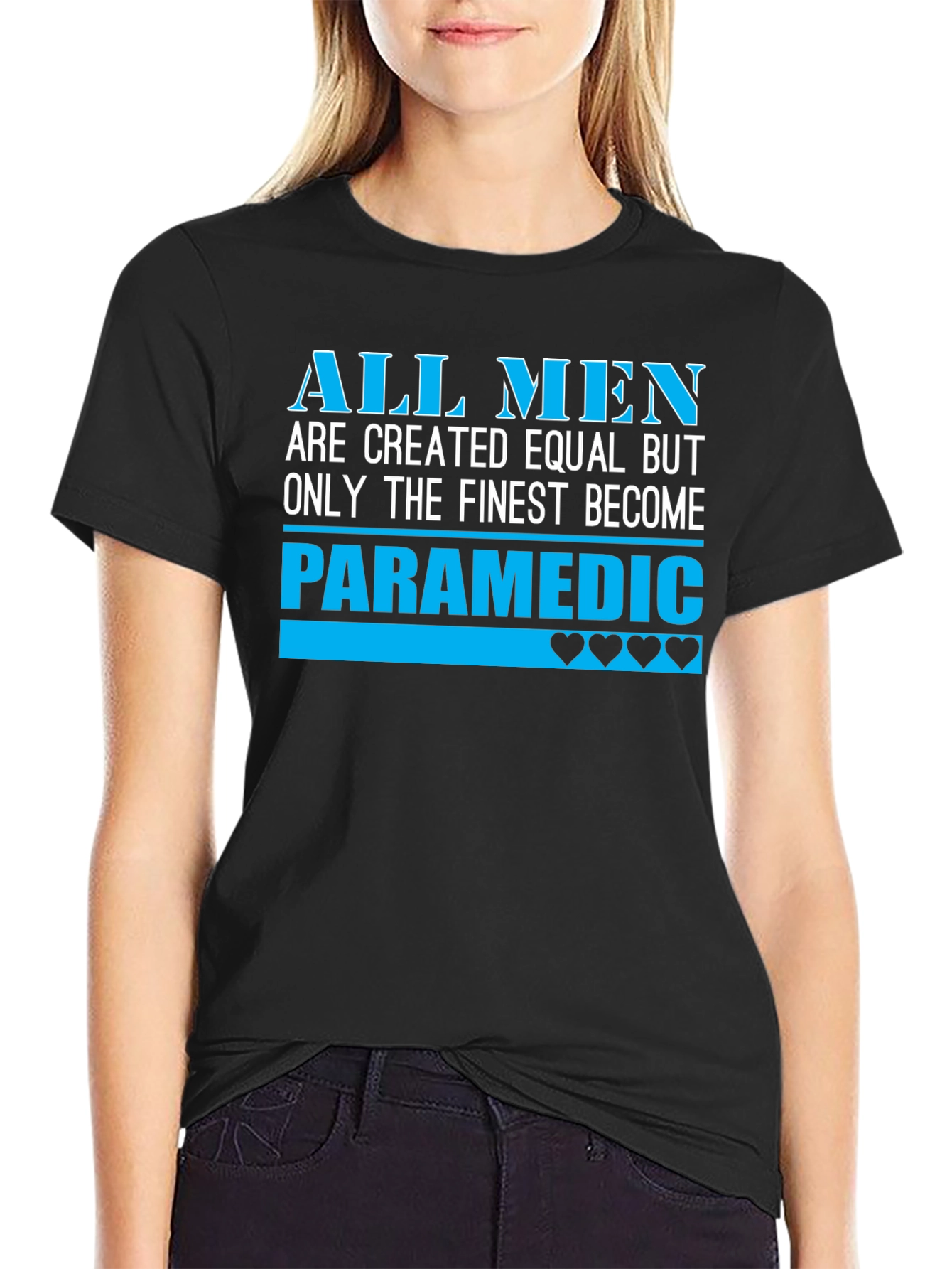 Finest Paramedic Mens Black T-Shirt