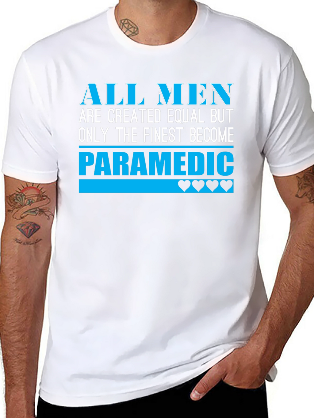Finest Paramedic Mens Black T-Shirt
