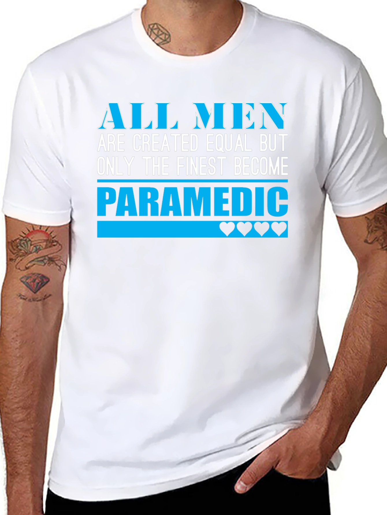 Finest Paramedic Mens Black T-Shirt