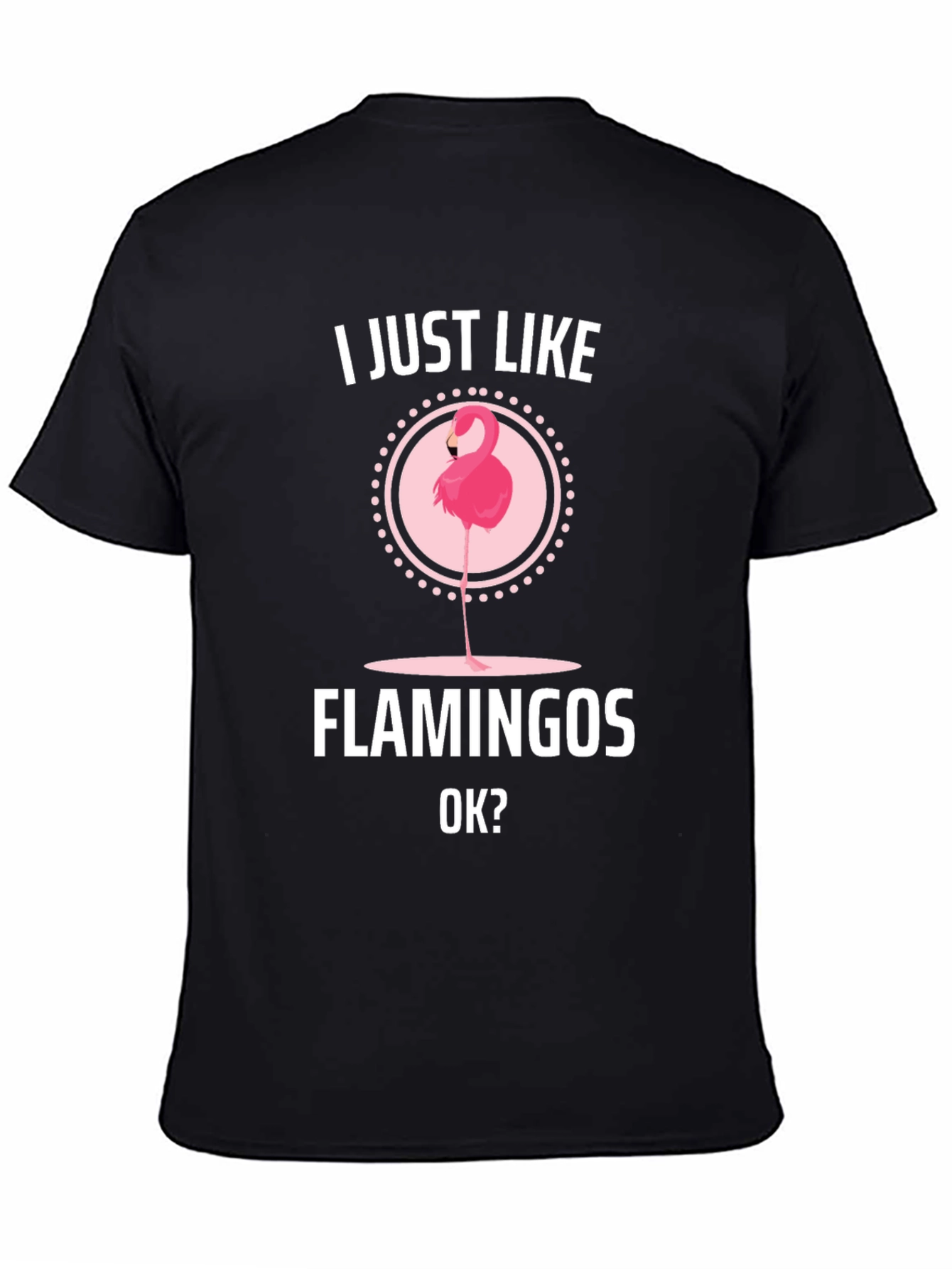 I Just Like Flamingos OK? Graphic T-Shirt
