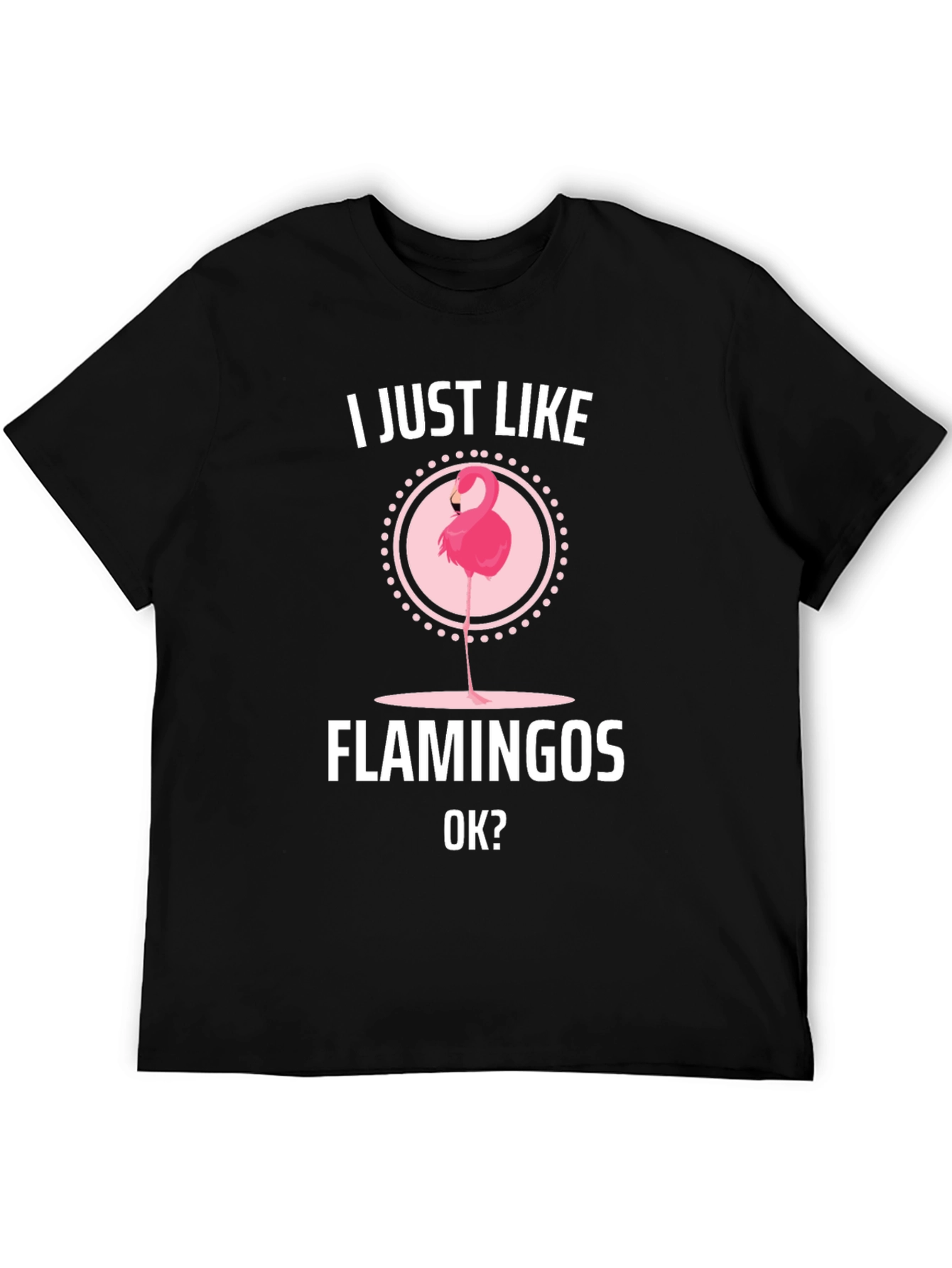I Just Like Flamingos OK? Graphic T-Shirt