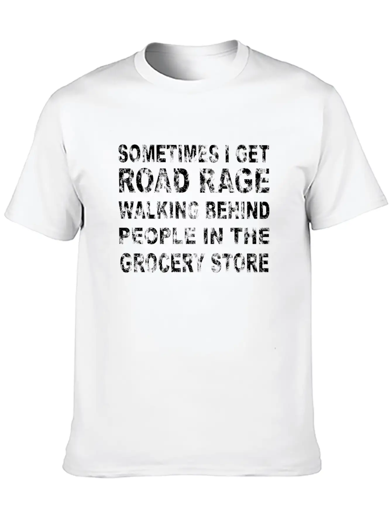 Road Rage In Grocery Store Breathable Graphic T-Shirt – Perfect For Casual Days