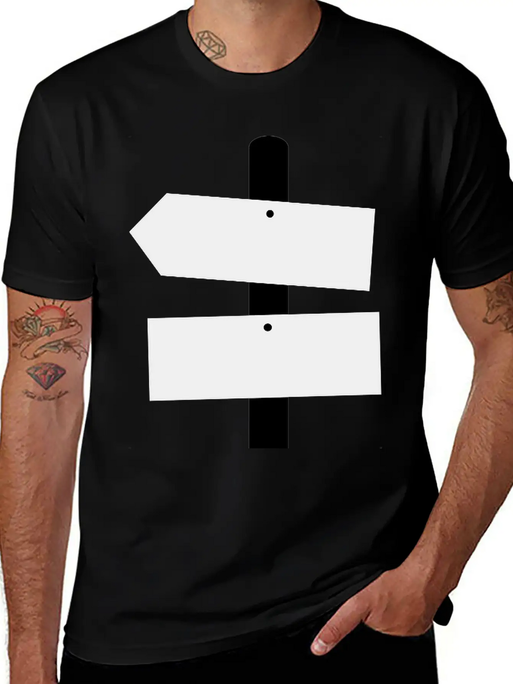 Road Sign Breathable Graphic T-Shirt – Perfect For Casual Days