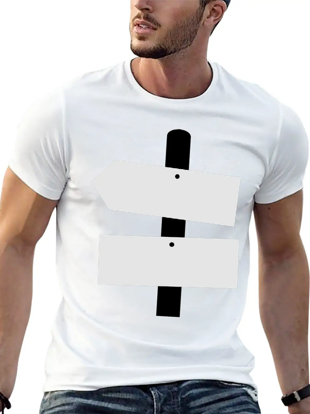 Road Sign Breathable Graphic T-Shirt – Perfect For Casual Days