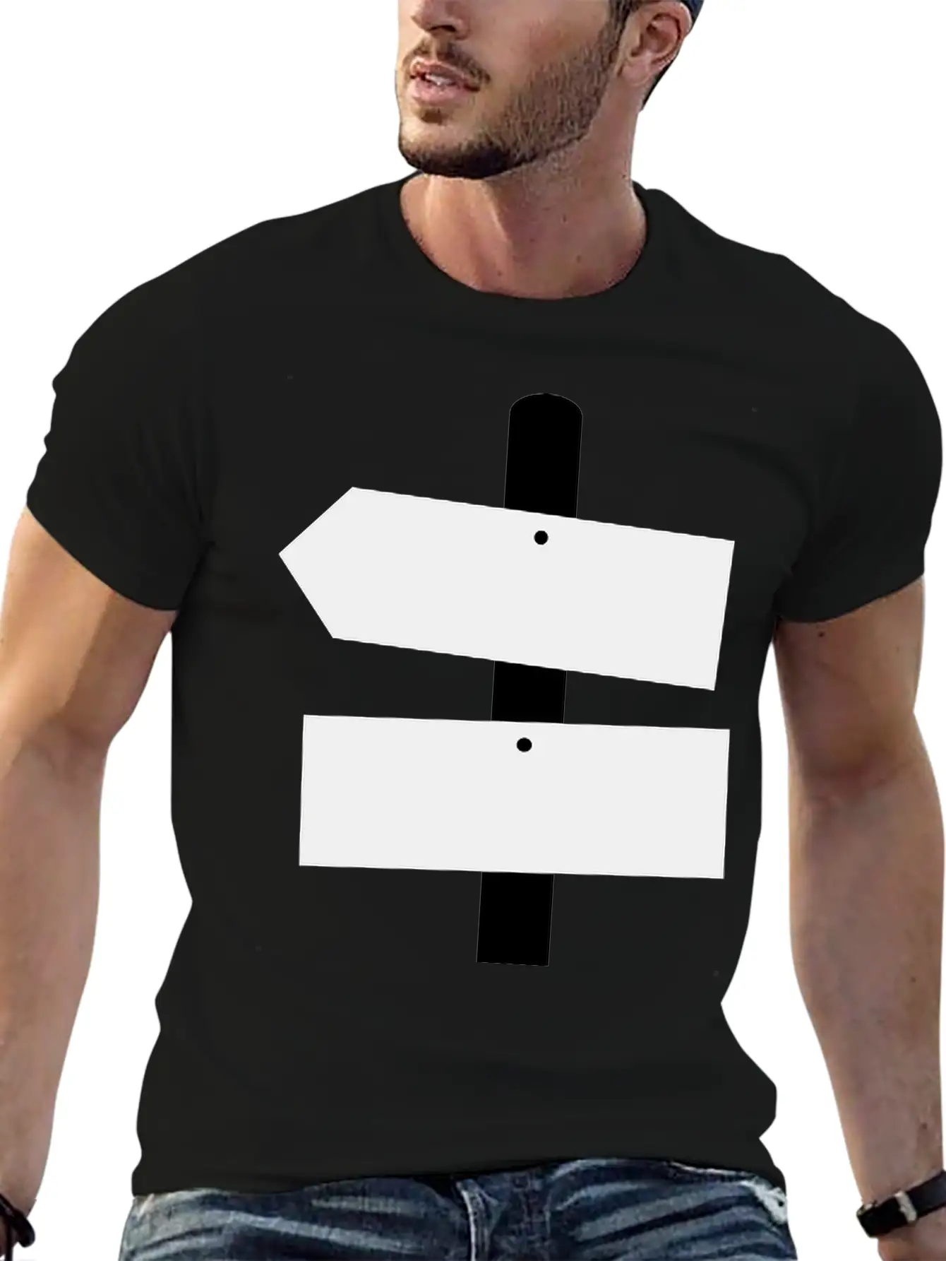 Road Sign Breathable Graphic T-Shirt – Perfect For Casual Days