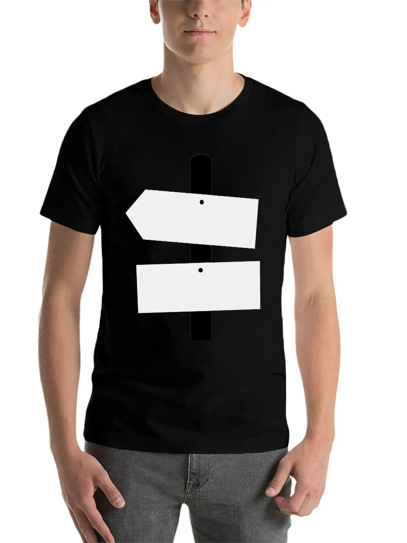 Road Sign Breathable Graphic T-Shirt – Perfect For Casual Days