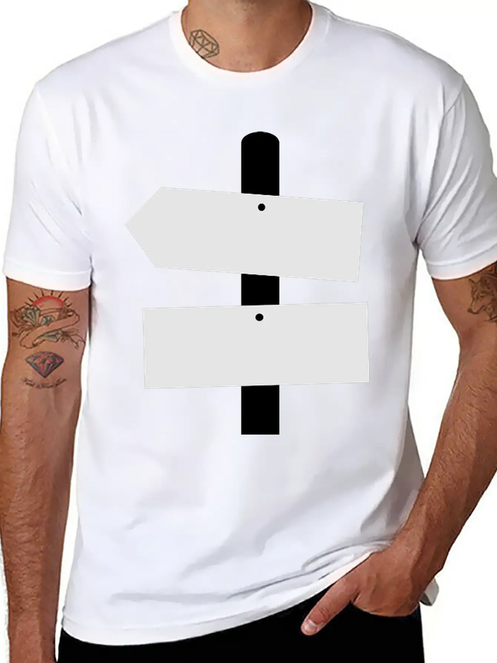 Road Sign Breathable Graphic T-Shirt – Perfect For Casual Days
