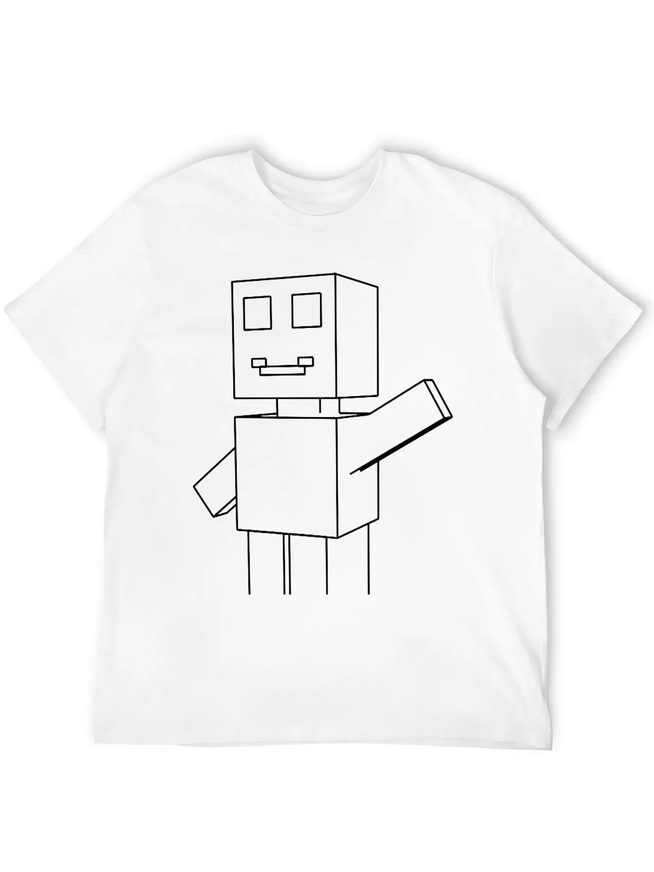 Roboman Hand Up Relaxed Everyday Tee – Lightweight And Durable Cotton